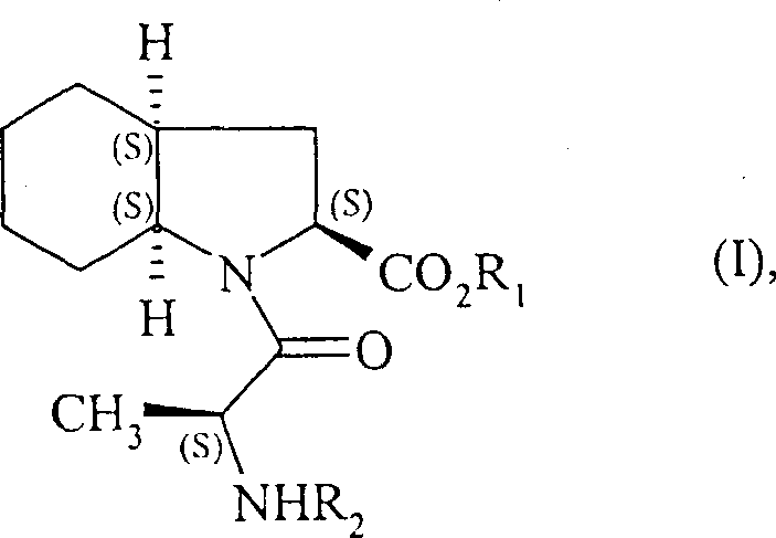 Chemical structure of Formula (I), the key perindopril intermediate