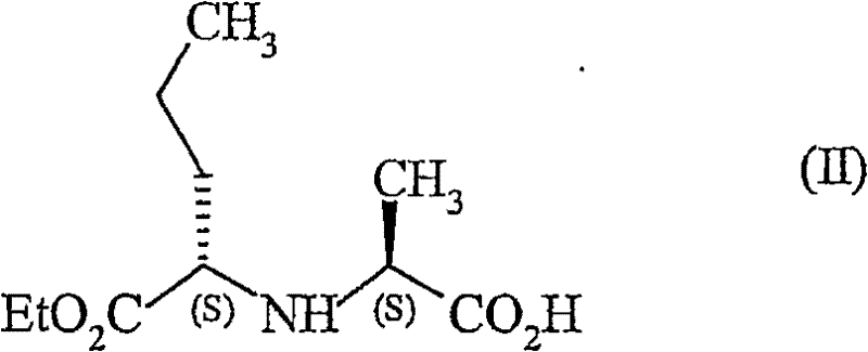 Chemical structure of the starting amino acid derivative Formula II used in the novel synthesis