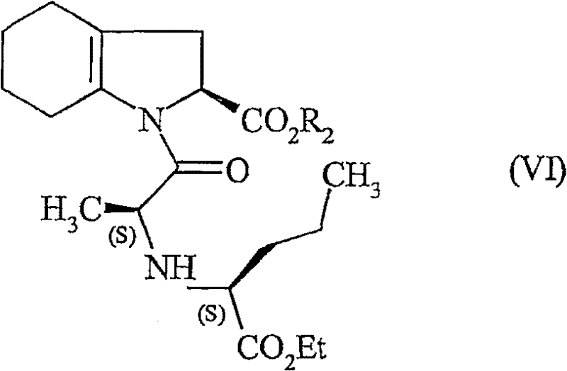 Structure of the coupled pre-hydrogenation product Formula VI