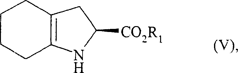 Structure of the hexahydroindole core (Formula V) formed after cyclization