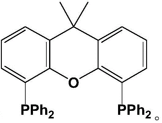 Chemical structure of Xantphos ligand used in the copper-free catalytic system