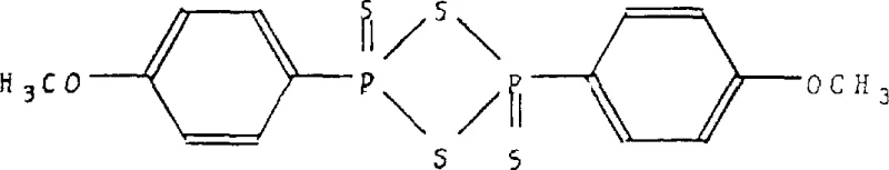 Structure of Lawesson's Reagent used for thionation of carbonyl groups