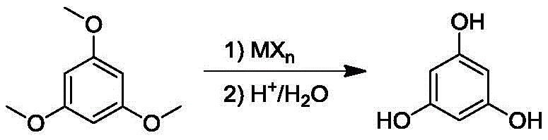 Prior art demethylation route showing hydrolysis challenges