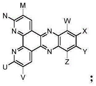 General structural formula of phosphino-oxygen modified bipyridyl-phenazinyl TADF material