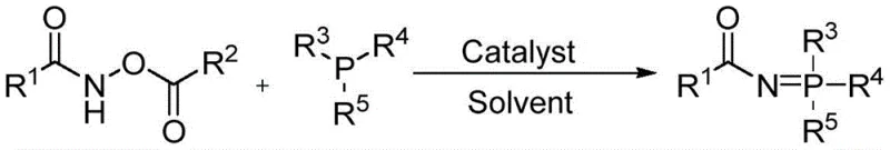 General reaction scheme for iron-catalyzed synthesis of phosphonimides from N-hydrocarbyloxyamides