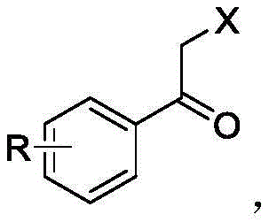 General reaction scheme showing photocatalytic conversion of olefins to alpha-haloketones