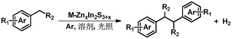 General photocatalytic dehydrogenative coupling of toluene derivatives to form bibenzyl compounds