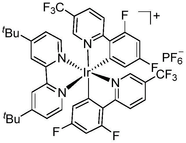 Chemical structure of the Iridium photocatalyst Ir(dF(CF3)ppy)2(dtbbpy)PF6