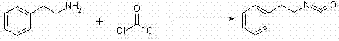 Conventional phosgene-based synthesis route showing toxic reagents