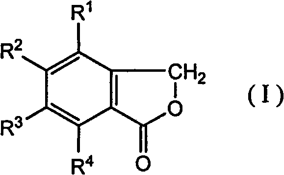 General chemical structure of phthalide derivatives (Formula I) showing substituent positions