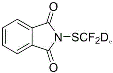 Chemical structure of the deuterated difluoromethylthio reagent PhthSCF2D