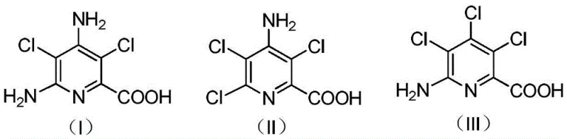 Overall reaction scheme converting picloram slag to 2,3,5-trichloropyridine via decarboxylation and dechlorination