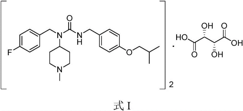 Chemical structure of Pimavanserin Hemitartrate (Formula I)