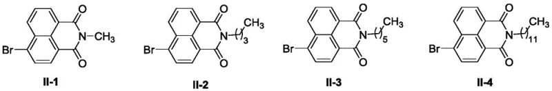Synthesis of Intermediate II from 4-bromo-1,8-naphthalic anhydride