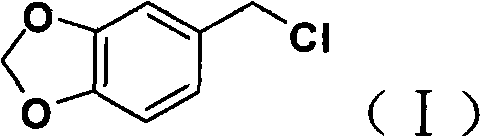 Blanc reaction mechanism for preparing piperonyl chloride from piperonyl ring and paraformaldehyde