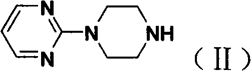 Structure of Intermediate II 1-(2-pyrimidyl)piperazine essential for Piribedil synthesis