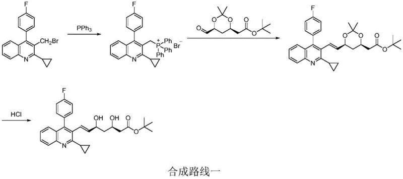 Conventional Wittig reaction route showing triphenylphosphine usage and cis-isomer formation