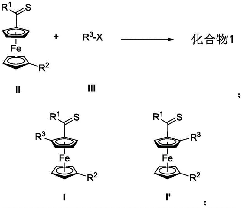 General reaction scheme showing the Rh-catalyzed asymmetric arylation of ferrocenyl thioamides to form planar chiral ferrocene compounds