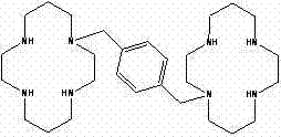 Chemical structure of Plerixafor showing the bis-macrocycle architecture