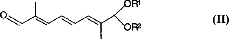 Chemical structure of Formula II starting material for polyenoid synthesis