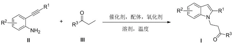 General reaction scheme for copper-catalyzed synthesis of polysubstituted 2-aryl indoles