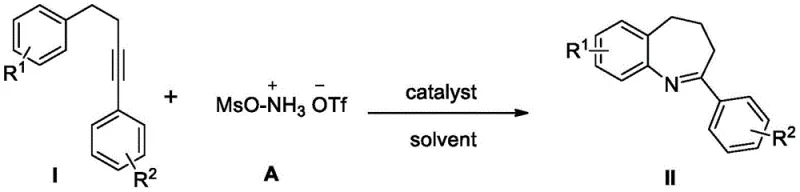 General reaction scheme for iodine-catalyzed synthesis of benzo[b]azepines