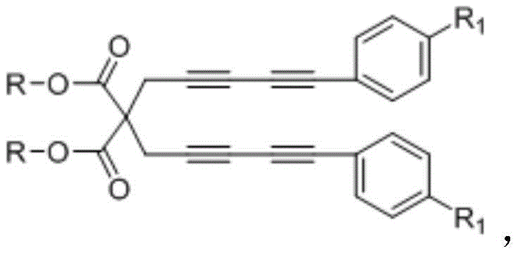 Structural formula of the tetrayne compound precursor used in the HDDA reaction