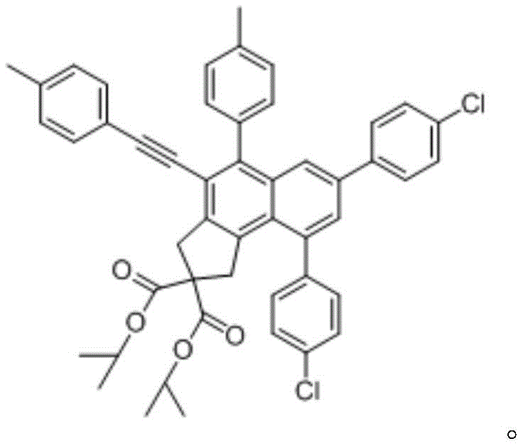 Specific structure of Example 1 polysubstituted naphthalene derivative with methyl and chloro substituents