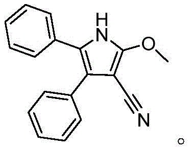 Chemical structure of a representative polysubstituted pyrrole derivative synthesized via the patented method