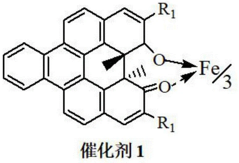 Structure of Chiral Helicenol Ketone Iron Complex Catalyst 1