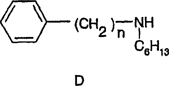 Conventional amide coupling reaction scheme showing Formula C and D reacting to form Formula B