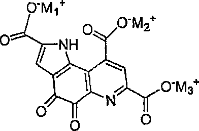 Structure of the Triacid Potassium Salt intermediate (Formula I) used for isolation