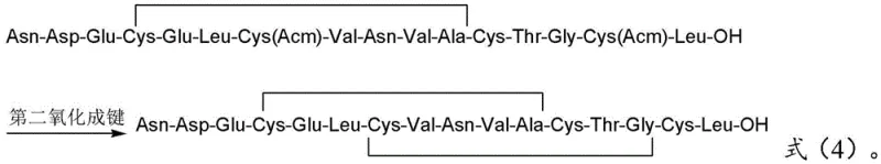 Second oxidation reaction forming the Cys7-Cys15 disulfide bond to complete the bicyclic structure