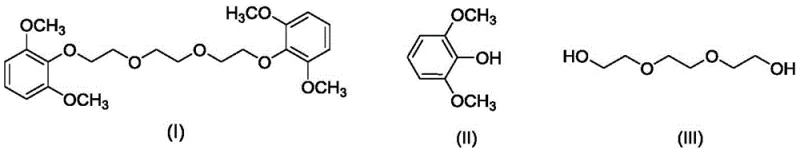 Chemical structures of the target stabilizer product and its phenol and glycol precursors