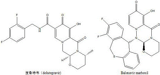Chemical structures of Dolutegravir and Baloxavir marboxil showing the relevance of the pyran-4-one core