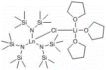 Chemical structure of the silicon-amino rare earth catalyst used in the synthesis