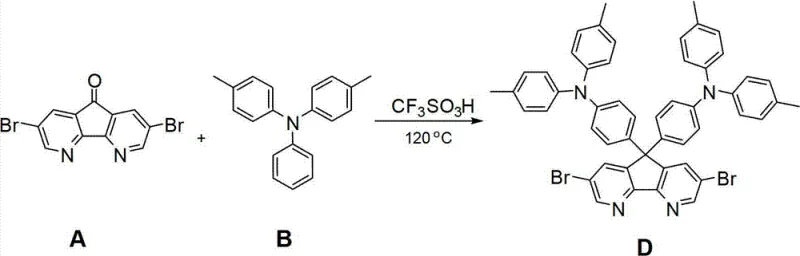 Synthesis of Compound D intermediate via acid-catalyzed condensation