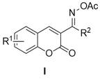 Reaction scheme showing the synthesis of pyridine[3,4-c]coumarin from coumarin oxime and alkyne