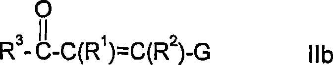 General formula of alpha-beta-unsaturated carbonyl compounds IIb acting as substrates