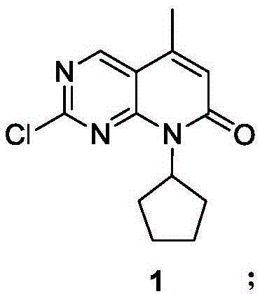 Chemical structure of Compound 1, a key pyrido[2,3-d]pyrimidine intermediate for Palbociclib