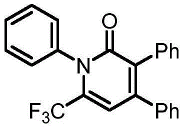 Specific example of synthesizing 1,3,4-triphenyl-6-(trifluoromethyl)pyridin-2(1H)-one with 96% yield