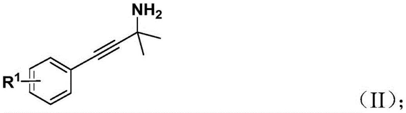 Structure of propargyl amine substrate (II) with variable R1 group