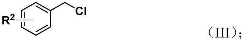 Structure of benzyl chloride substrate (III) with variable R2 group