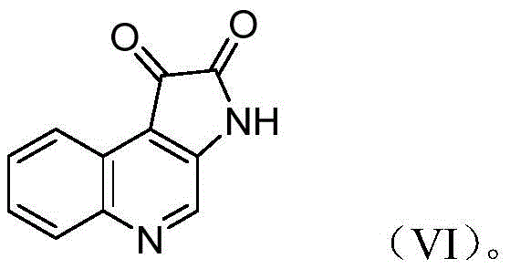 Chemical structure of the target compound 1H-pyrrolo[2,3-c]quinoline-1,2(3H)-dione (VI)