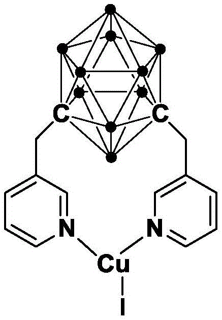 Structure of the N,N-coordinated cuprous complex containing a meta-carborane ligand