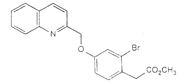 Synthesis of Methyl 2-bromo-4-(quinolin-2-ylmethoxy)phenylacetate via etherification