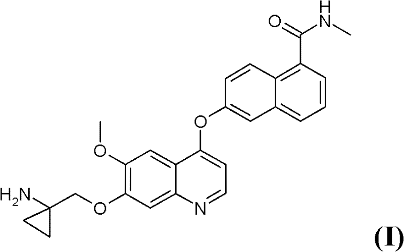 Overall synthetic route for Formula I compound showing key intermediates and transformations