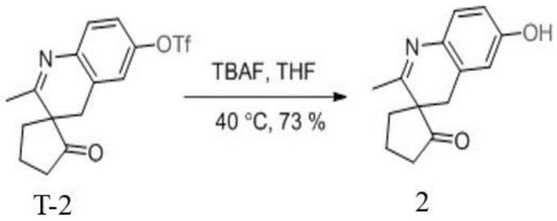 Downstream application conversion of Quinoline Derivative T-2 to Compound 2
