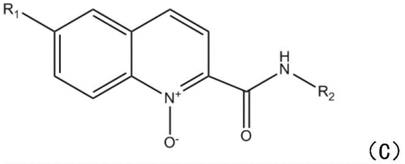 General reaction scheme showing the synthesis of quinoline oxides from quinoline 1-oxide and semicarbazide using sodium persulfate