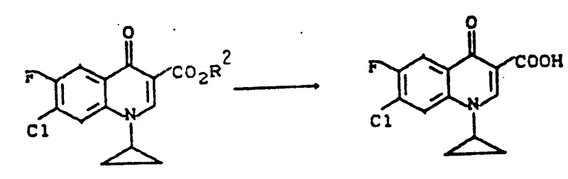 Hydrolysis and precipitation step converting ester to final carboxylic acid